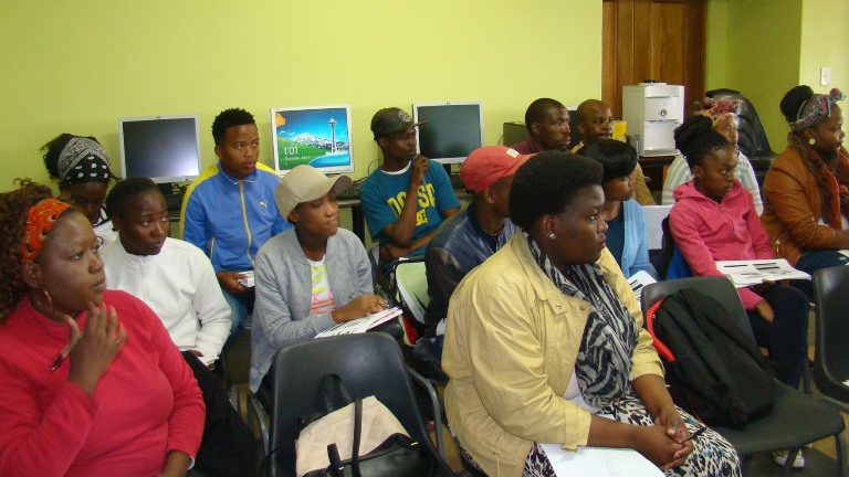 Entrepreneurship participants from Diepsloot Business Hub RHIZA